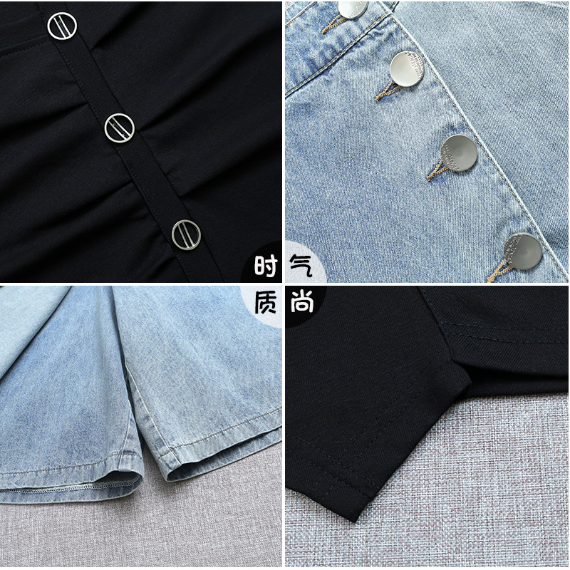 卡貂尼旗舰店牛仔半身裙女夏季薄款中长款女士牛仔裙2022新款高腰a字显瘦裤裙2