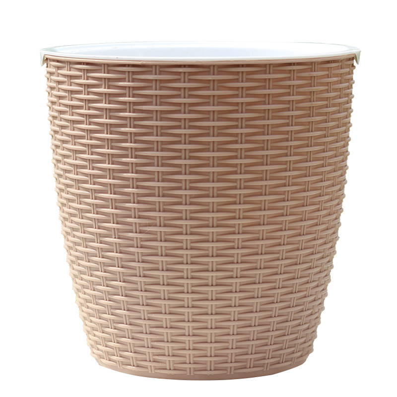 仿藤编懒人花盆环保PP树脂自动吸水花盆园艺花卉绿植自吸水懒人盆,淘宝优惠券,粉丝福利购,淘宝优惠卷