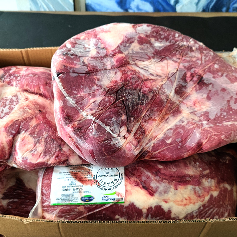 10斤牛胸肉巴西进口牛胸肉牛肉面馆用切片牛肉冷冻牛肉正关进口-图0