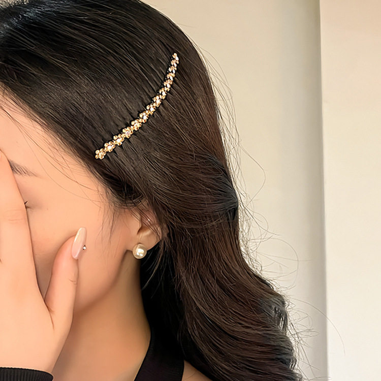 跨境热销碎发卡合金镶水钻发梳 女生头饰盘发配饰黑色金属齿插梳,淘宝优惠券,粉丝福利购,淘宝优惠卷