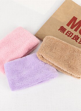 秋冬季女围脖加绒厚护颈保