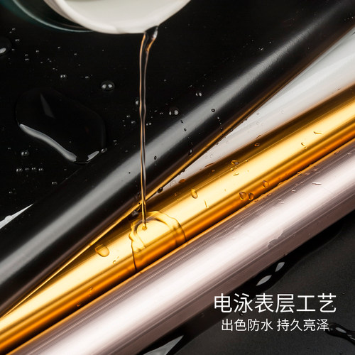 提籁雅加厚铝合金窗帘杆罗马杆静音窗帘配件窗帘轨道单杆双杆 - 图3