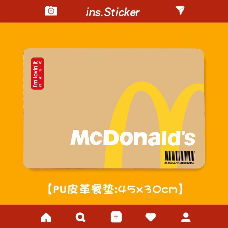 麦当劳猫咪狗狗餐垫宠物用品喝水饭碗吸水防洒便携垫速干可擦洗