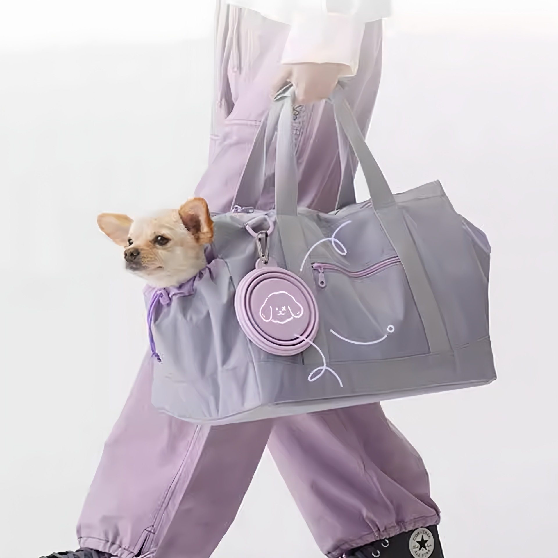 宠物狗狗猫咪出门折叠碗狗食盆外出便携式狗碗狗狗户外硅胶喝水碗,淘宝优惠券,粉丝福利购,淘宝优惠卷