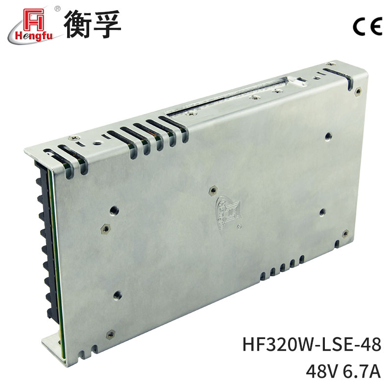 衡孚HF320W-LSC-48宽电网输入DC48V6.7A输出小薄PFC机壳开关电源 - 图2