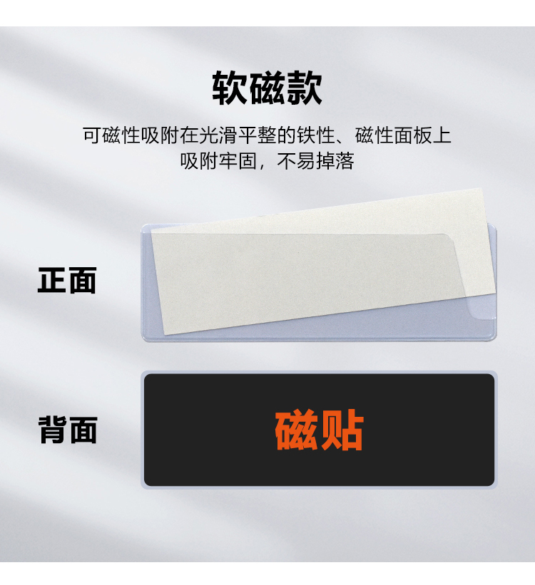 仓库货架储物柜磁贴宿舍名字可换纸背胶标签目视化管理磁性标记贴 - 图0