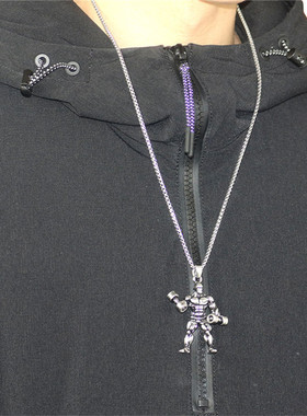 杠铃举重项链男士个性健身吊坠 跨境电商亚马逊货源饰品