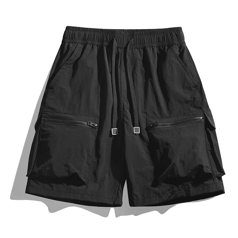 夏季工装冰丝短裤男2025新款大码速干五分裤休闲薄款运动中裤,淘宝优惠券,粉丝福利购,淘宝优惠卷