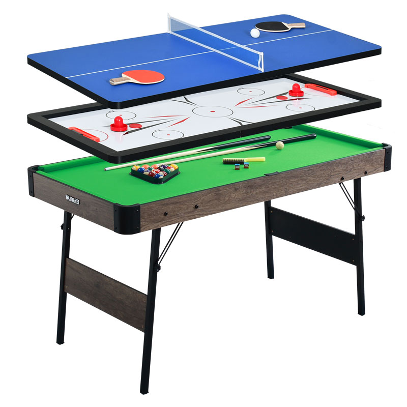 家用可折叠台球桌免安装儿童3合1室内多功能桌球台乒乓球桌亲子-图3