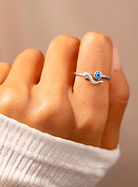 S925纯银恶魔之眼女士戒指