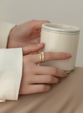 S925纯银满钻皇冠女戒