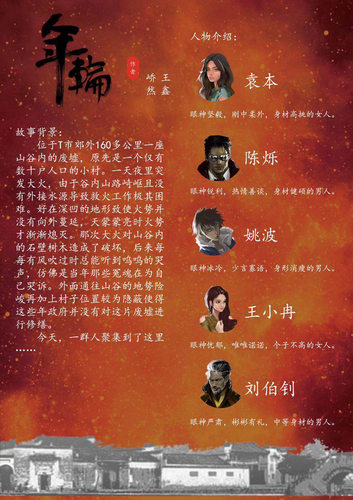 【年轮】5人广受好评谋杀之谜正版现货硬核烧脑剧情剧本杀探案 - 图2