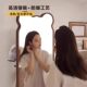 Full-length mirror rotating and moving with bookshelf floor mirror bookshelf newspapers and periodicals integrated mirror living room multi-layer locker dressing mirror