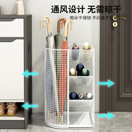 雨伞架家用门口放伞神器酒店大堂商用雨伞收纳桶收纳架创意存放架 - 图2