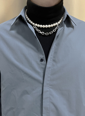 周深同款钛钢贝珠男女开春季