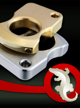 黄铜拉丝户外防身防卫指虎