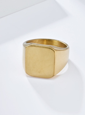 戒指环饰品哑光拉丝不锈钢男士简