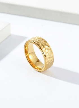 钛钢戒指钛钢不锈钢不生锈