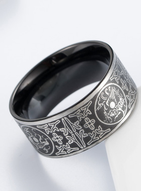 男士戒指钛钢复古JZ297