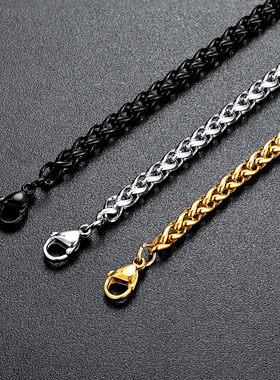 不锈钢单链子首饰配链龙骨链项链