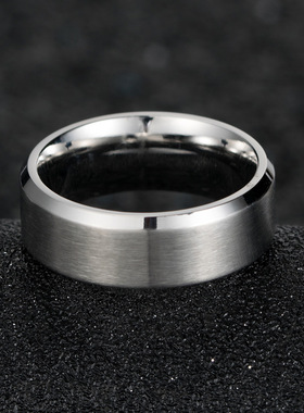 黑色钛钢戒指简约男女手饰品ring