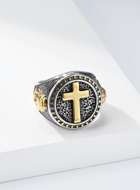 十字架戒指男士小众文艺复古街头