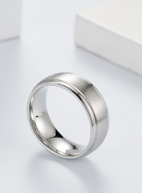 戒指指环潮男简约手饰品太钢原创