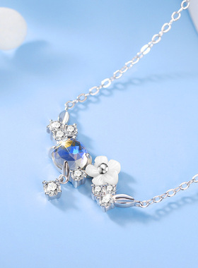 银花项链星空琉璃月光石白月光