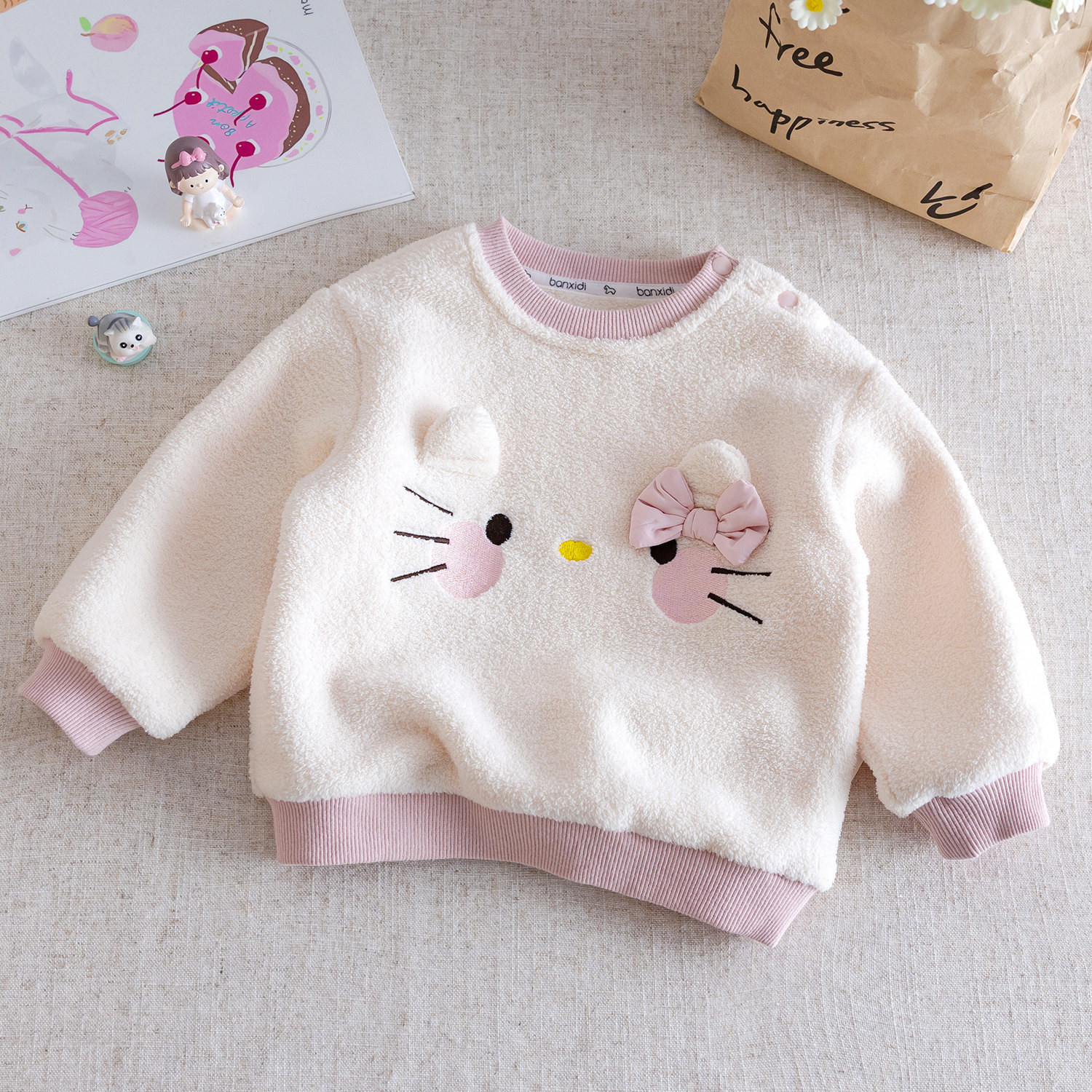 女童卫衣套装冬装洋气儿童衣服宝宝加绒保暖上衣打底裤两件套冬季,淘宝优惠券,粉丝福利购,淘宝优惠卷