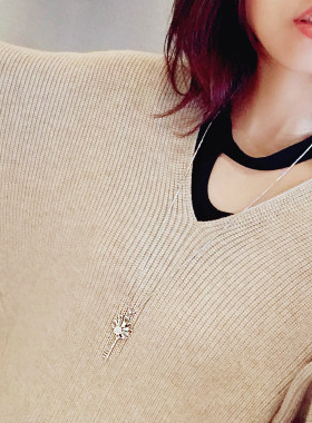 百搭长款吊坠挂件韩国配饰毛衣链