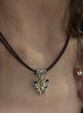 链皮绳子项圈卫衣项链潮