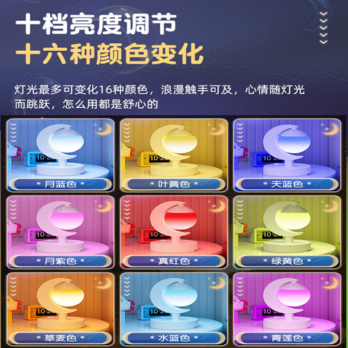 语音声控小夜灯智能遥控插电款多功能护眼睡眠卧室床头灯插座台灯 - 图0