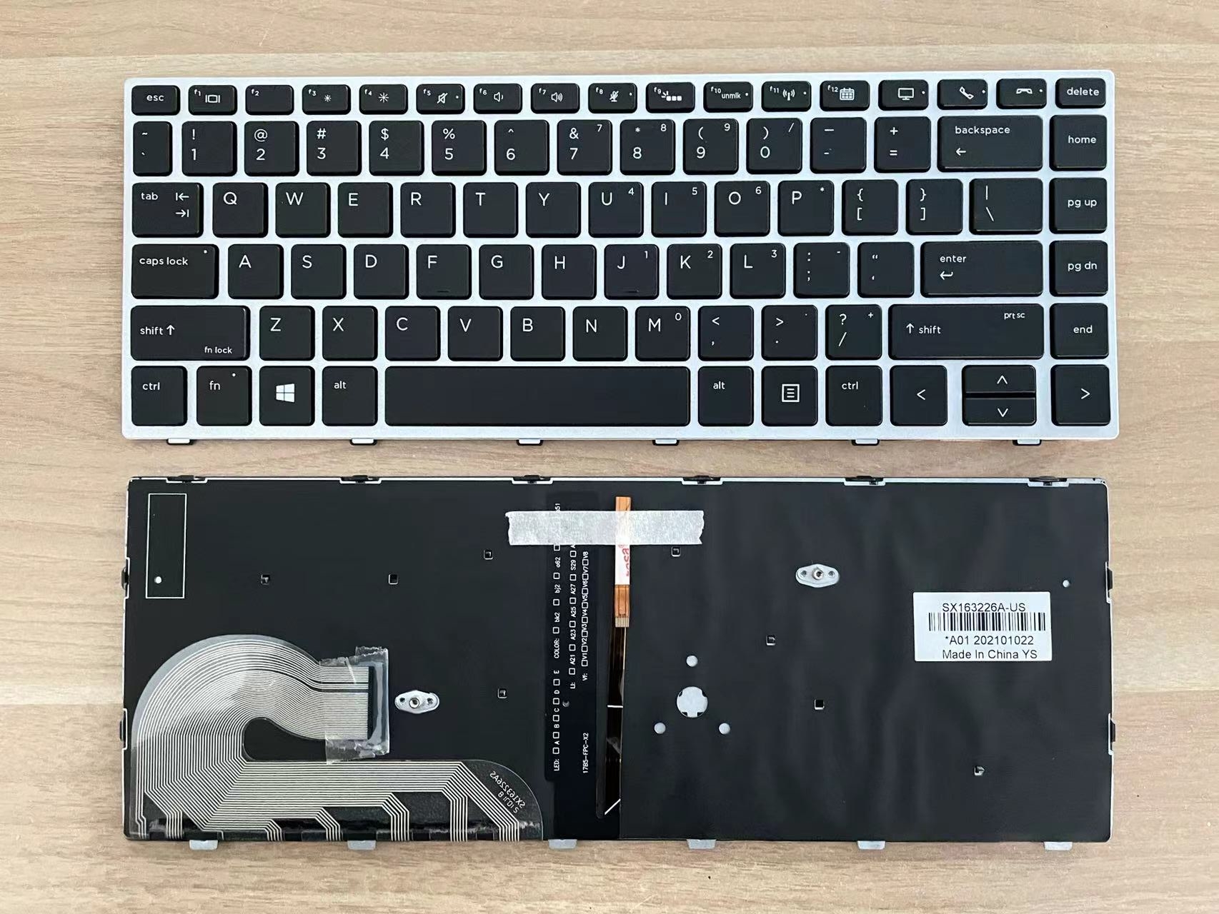 适用HP惠普 EliteBook 745 G5 840 G5 846 G5 HC笔记本背光键盘-图0