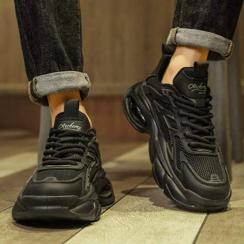 青岛福客来女鞋断码清仓男鞋冬季2026新款爆款纯黑厚底黑武士气垫,淘宝优惠券,粉丝福利购,淘宝优惠卷