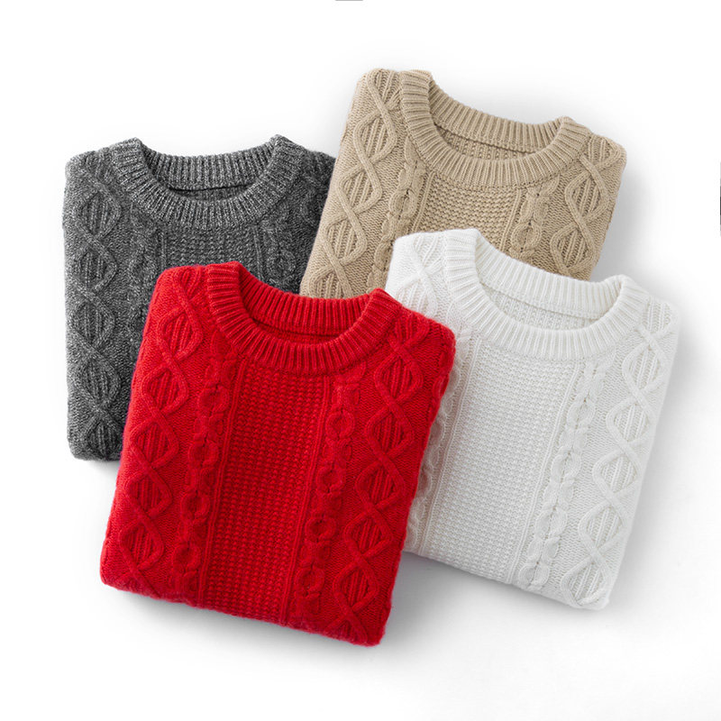 重磅加厚！原版效果太好了！纯山羊绒衫女圆领纯羊绒毛衣宽松新款,淘宝优惠券,粉丝福利购,淘宝优惠卷