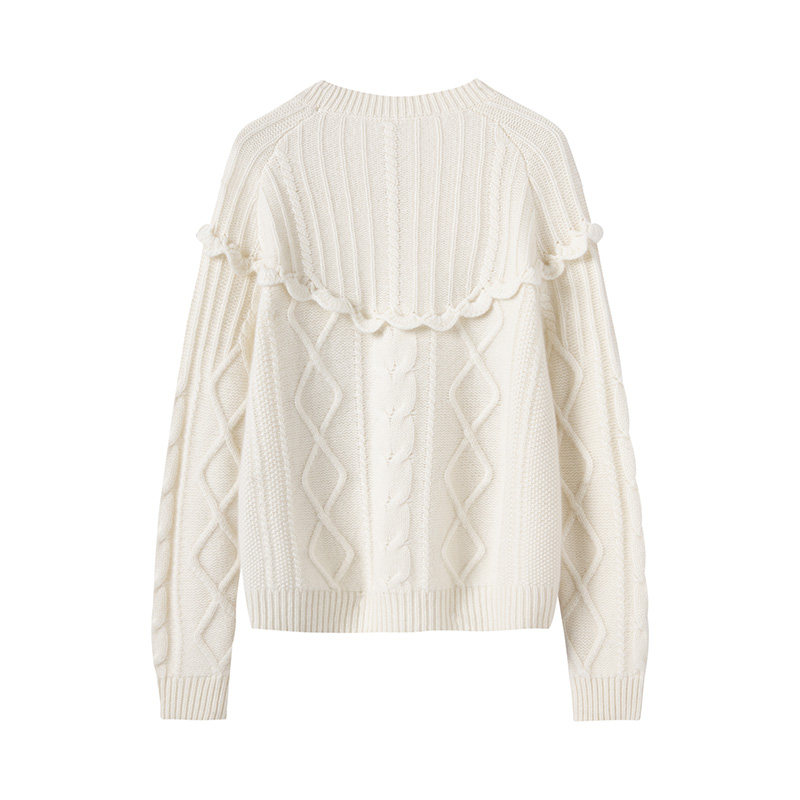 气质好吸睛~圆领加厚100%纯山羊绒衫女宽松慵懒风秋冬新款毛衣,淘宝优惠券,粉丝福利购,淘宝优惠卷