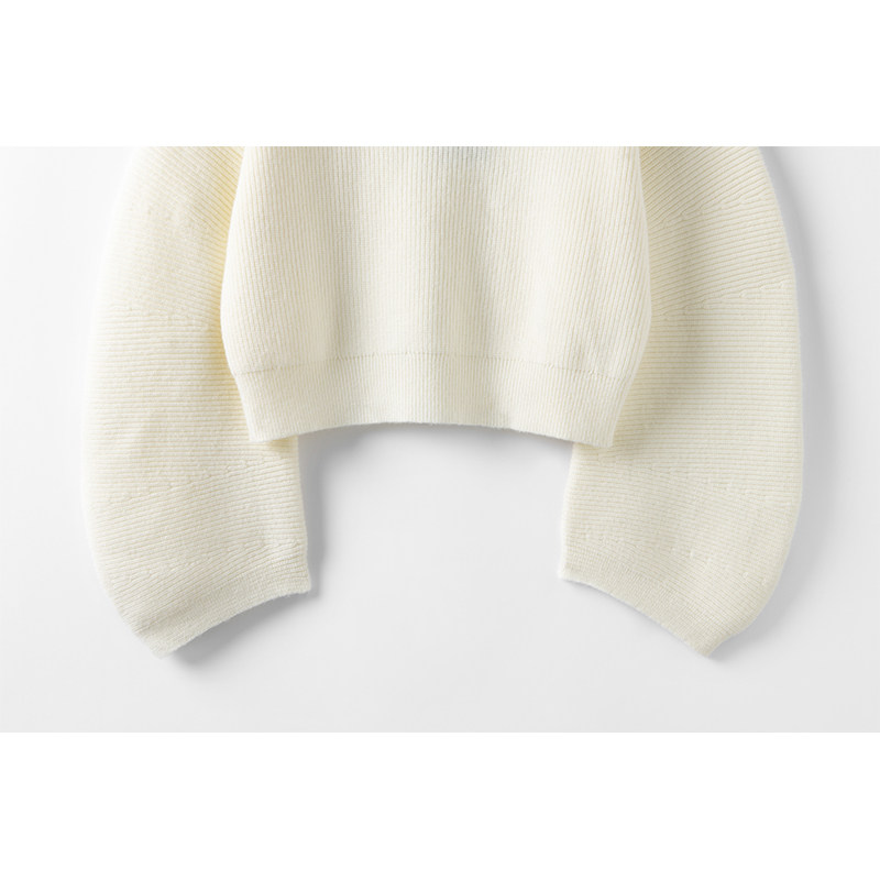 优雅时尚共存~100%纯山羊绒衫女设计感弧形袖一字肩针织毛衣秋冬,淘宝优惠券,粉丝福利购,淘宝优惠卷