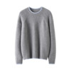 My favorite style~Thick fake two-piece pure cashmere sweater for women, round neck 100% pure cashmere sweater, loose autumn and winter