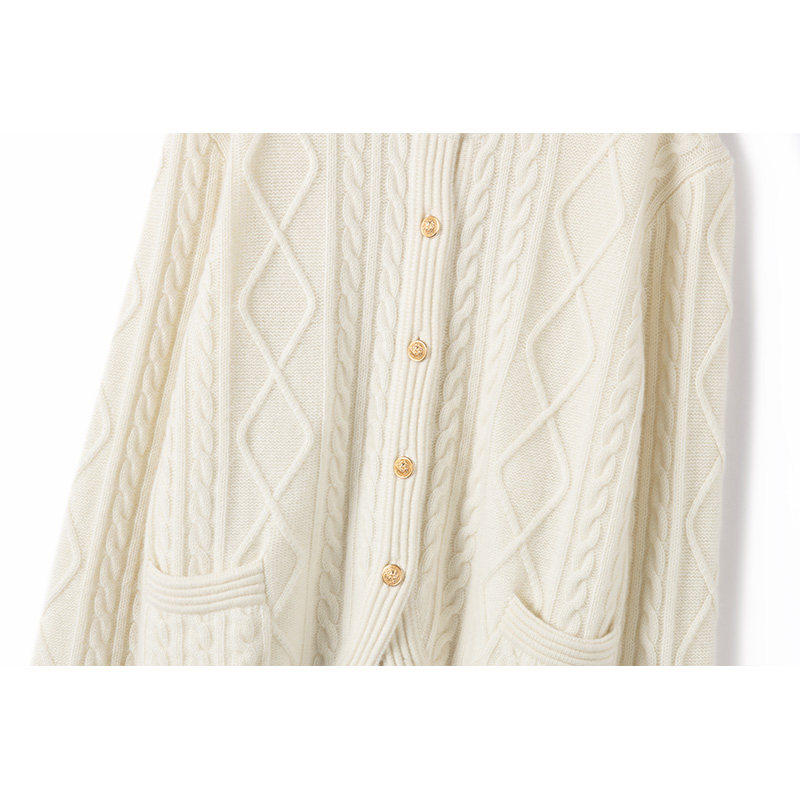 此刻在发光~高级慵懒风纯山羊绒毛衣外套女小香风针织开衫,淘宝优惠券,粉丝福利购,淘宝优惠卷