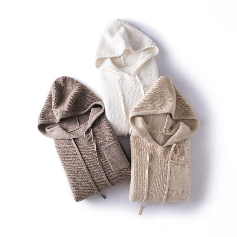 气质有型！软萌圈圈重磅加厚羊绒帽衫女羊绒衫连帽卫衣纯羊绒毛衣,淘宝优惠券,粉丝福利购,淘宝优惠卷