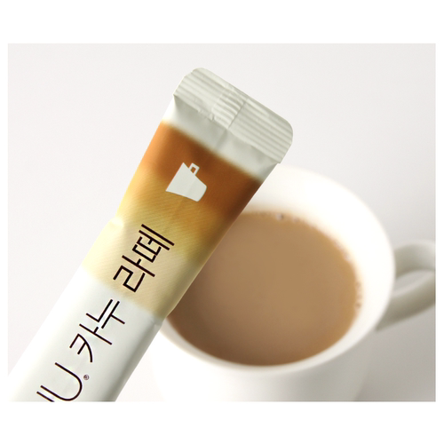 韩国直邮孔刘麦馨KANU卡奴含脱脂奶原味双倍拿铁咖啡50条 - 图1