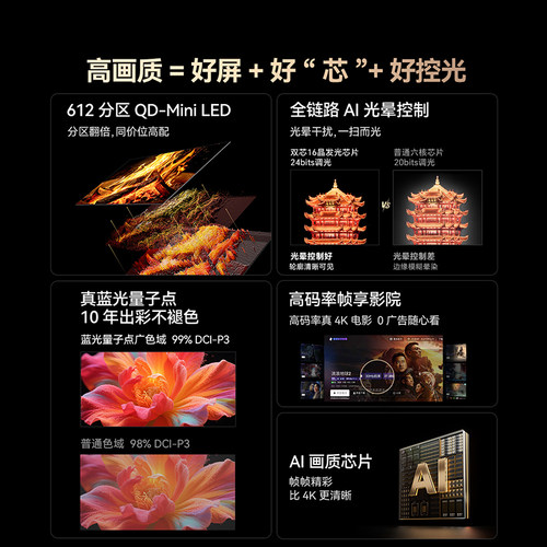 Skyworth/创维 65A5F Pro  65英寸电视机MiniLED不反光屏deepseek - 图2