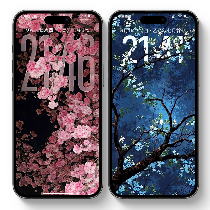 苹果IOS26手机空间立体壁纸iphone风景动漫女孩锁屏景深壁纸100张 - 图0