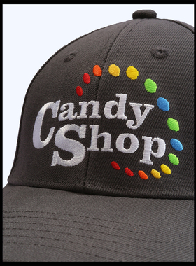 CANDYSHOP联名棒球帽图案刺绣