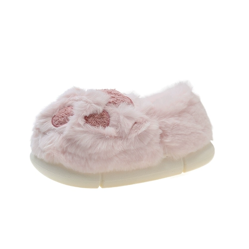 Милые тапочки, зимняя нескользящая удерживающая тепло обувь на платформе