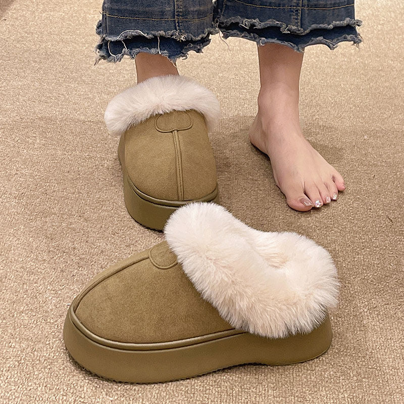 包头棉拖鞋女冬季外穿简约时尚加绒加厚保暖家居室内防滑厚底拖鞋,淘宝优惠券,粉丝福利购,淘宝优惠卷