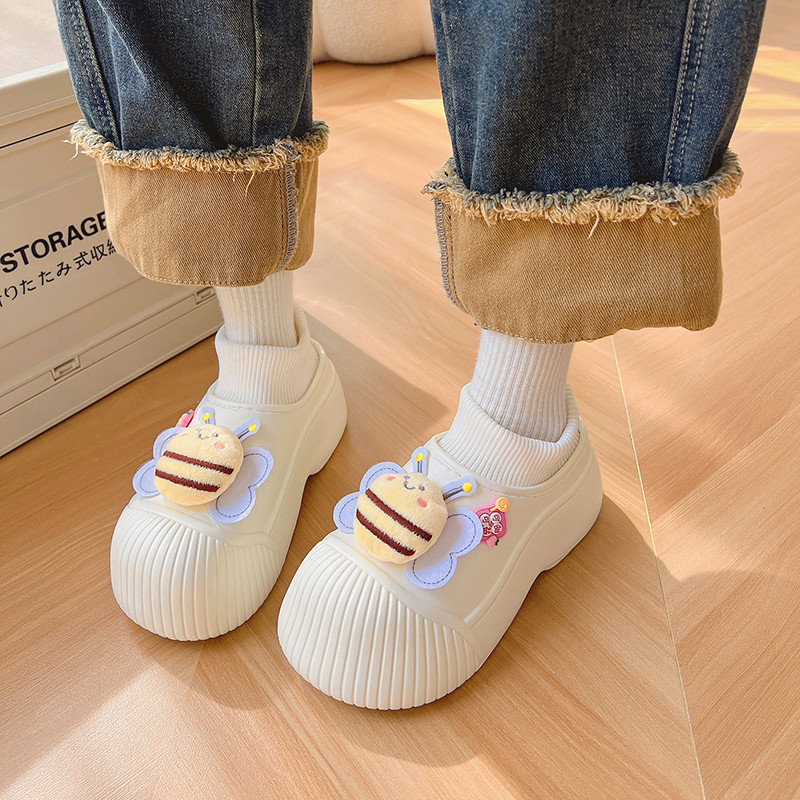 棉拖鞋女士秋冬季加绒保暖室内居家外穿防滑防水可爱厚底包跟棉鞋,淘宝优惠券,粉丝福利购,淘宝优惠卷