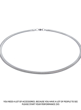 宽版蛇骨钛钢项链男潮