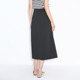 GCRUES black a-line long skirt for women in summer skirt