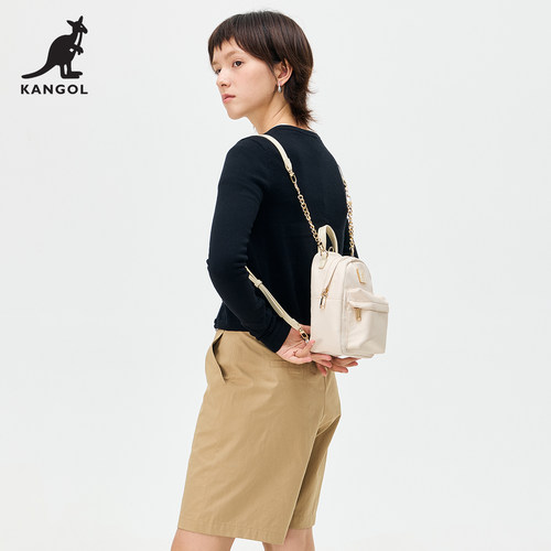 KANGOL官方迷你小背包女士双肩2025新款通勤高级感小众百搭小书包 - 图1